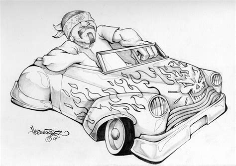 lowrider drawings easy|free lowrider art drawings.